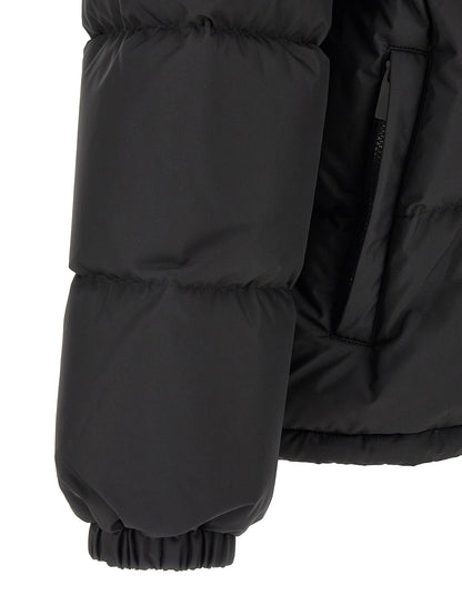 Hooded Parka by Burberry for men in plush polyester & goose down black features a stylish silhouette, meticulously detailed with a sophisticated hooded neckline and functional hooded & insulated for a stylish finish.