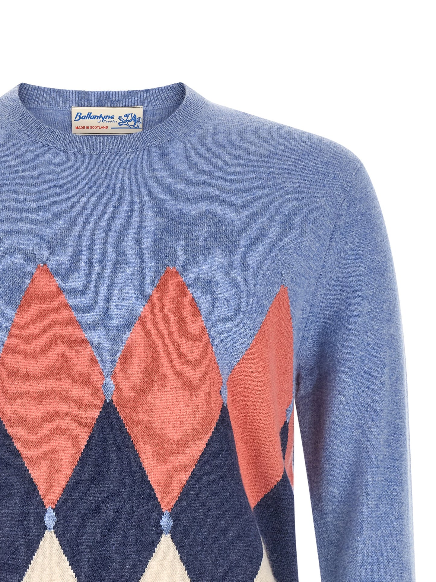 Ballantyne Blue Cashmere Cardigan