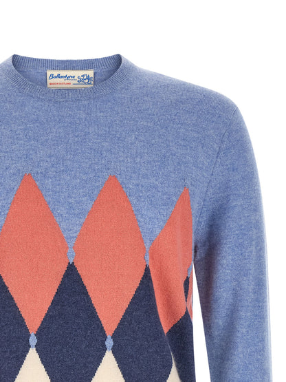 Ballantyne Blue Cashmere Cardigan