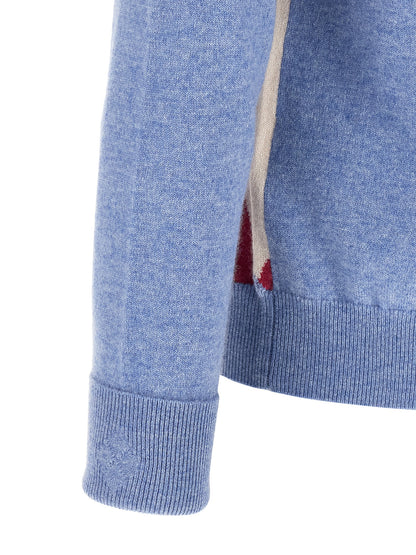 Ballantyne Blue Cashmere Cardigan