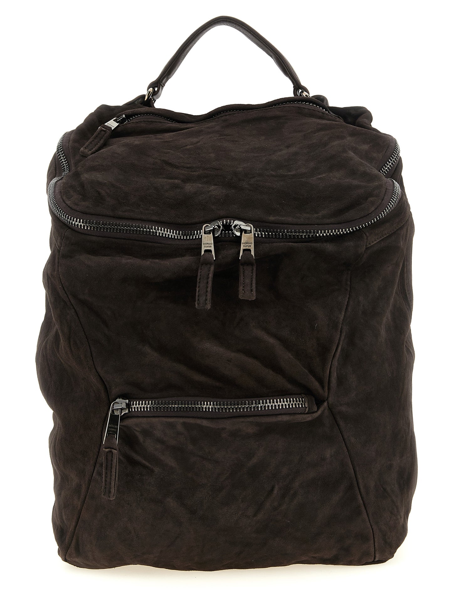 GIORGIO BRATO Brown Lamb Leather Backpack