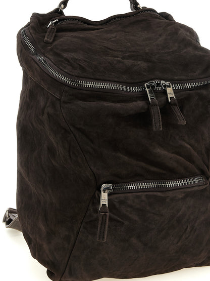 GIORGIO BRATO Brown Lamb Leather Backpack