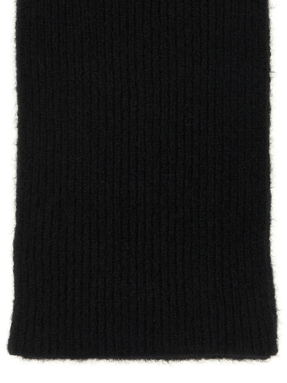 Dries Van Noten Black Wool Foulard
