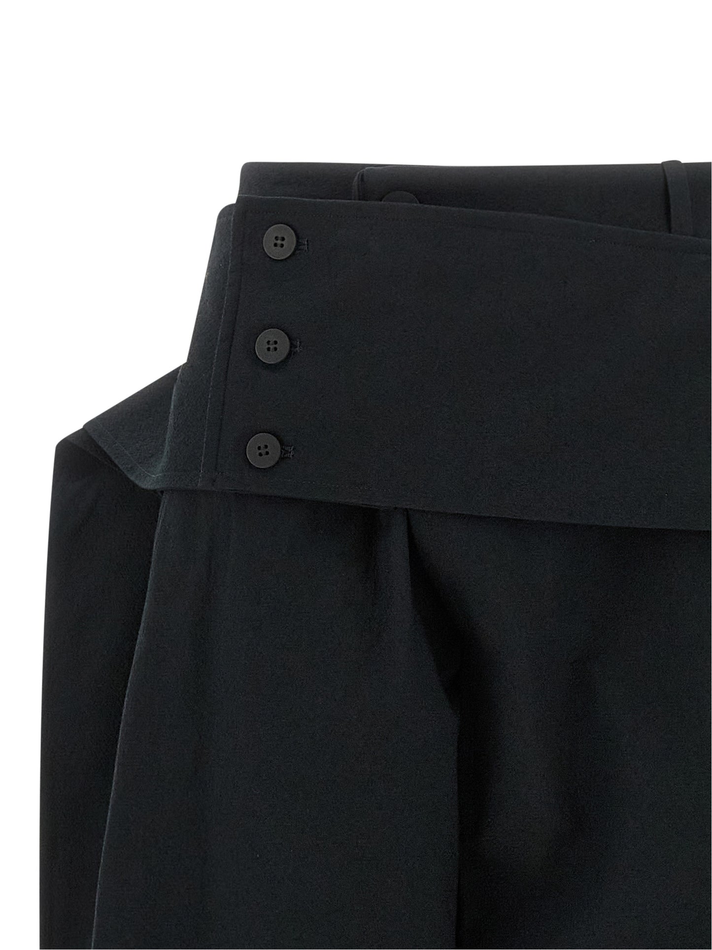 Issey Miyake Black Polyester Casual Pants