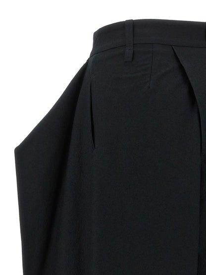 Issey Miyake Black Polyester Casual Pants