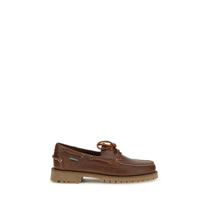 Sebago Brown Calf Leather Bos Taurus Slip-On Loafers