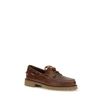 Sebago Brown Calf Leather Bos Taurus Slip-On Loafers