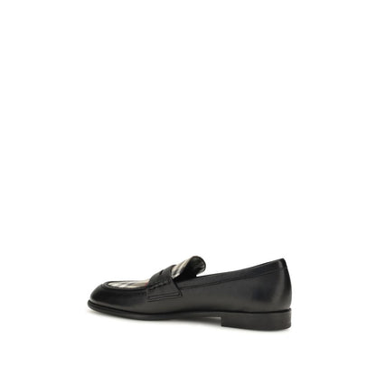 Burberry Black Lamb Ovis Aries Ballet Flats