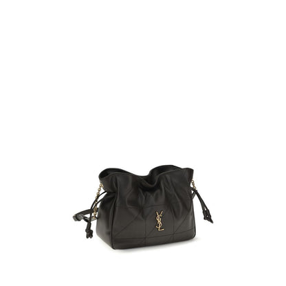 Saint Laurent Black Lamb Ovis Aries Clutch Bag