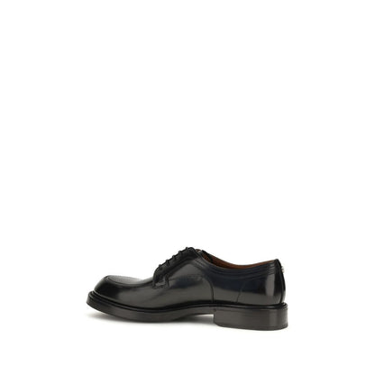 Dolce & Gabbana Black Calf Leather Bos Taurus Oxfords And Derbies