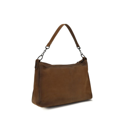 Balenciaga Le City Lambskin Leather & Cotton Canvas Medium 2-in-1 Shoulder Crossbody Bag - Brown