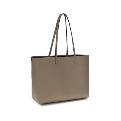 Fendi Selleria Bos Taurus Calfskin Leather Medium Shoulder Bag - Beige Brown Gold Natural Jacquard