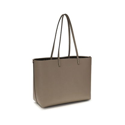 Fendi Selleria Bos Taurus Calfskin Leather Medium Shoulder Bag - Beige Brown Gold Natural Jacquard