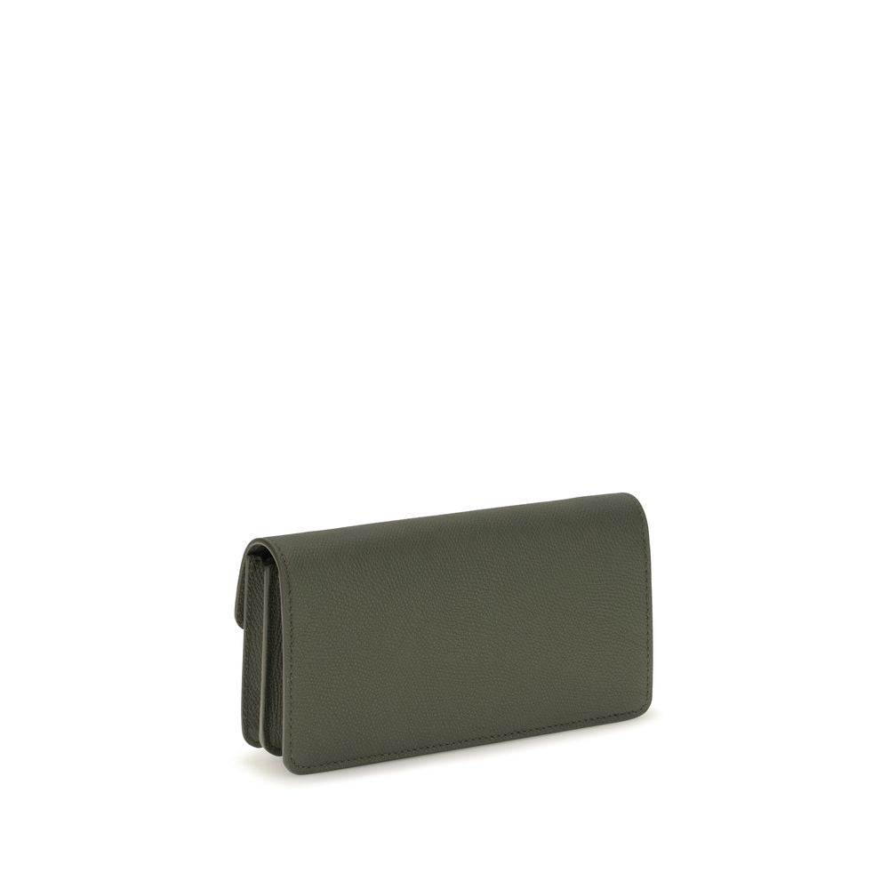 Valentino Garavani V Logo Bos Taurus Calfskin Nappa Leather Cardholder Wallet - Bicolour Signature