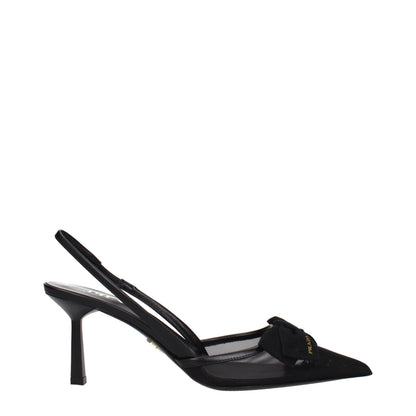 This High-Heel Sandals Pumps Heels by Prada for women in cotton corduroy black presents a effortlessly chic silhouette from the Women's High-Heel Sandals Pumps Heels collection, featuring a effortlessly chic high-heel and effortlessly chic .