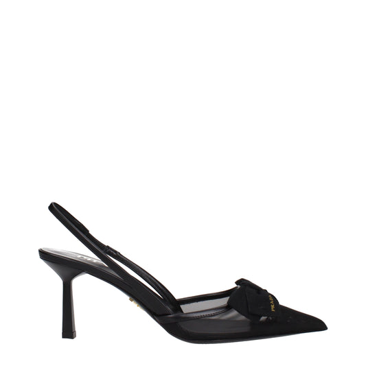 This High-Heel Sandals Pumps Heels by Prada for women in cotton corduroy black presents a effortlessly chic silhouette from the Women's High-Heel Sandals Pumps Heels collection, featuring a effortlessly chic high-heel and effortlessly chic .
