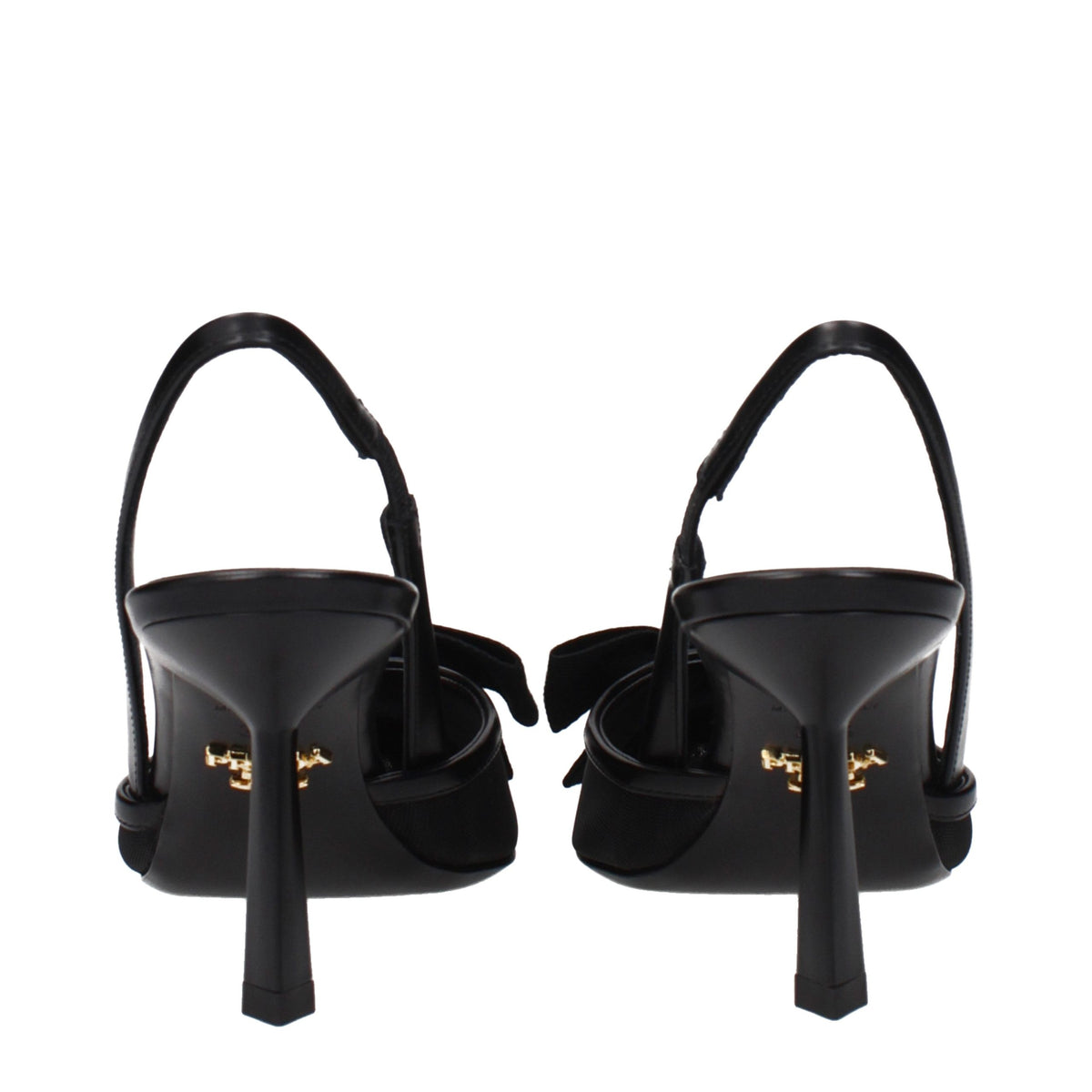 High-Heel Sandals Pumps Heels by Prada for women in cotton corduroy black features a effortless chic silhouette, showcasing the Women's High-Heel Sandals Pumps Heels design with a effortless chic high-heel and for a effortless chic finish.
