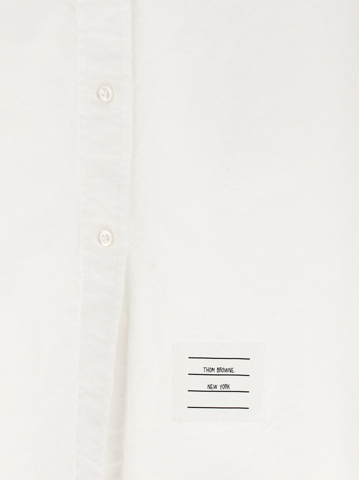 Skirt by Thom Browne for women in cotton white features a sublime silhouette, showcasing the sublime design of the Women's Tailored Cotton Midi Skirt in a sophisticated midi.