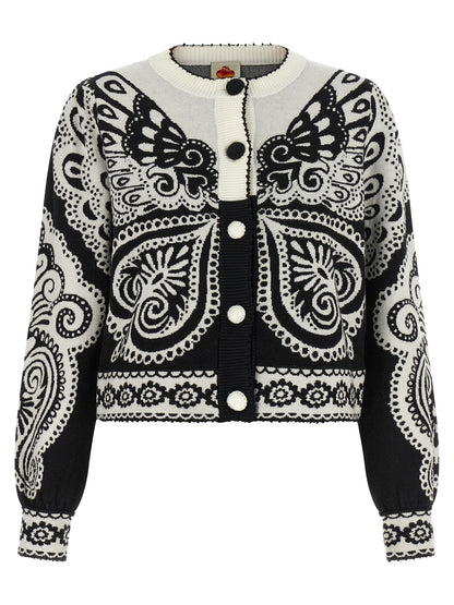 FARM RIO Bicolor Polyester Cardigan