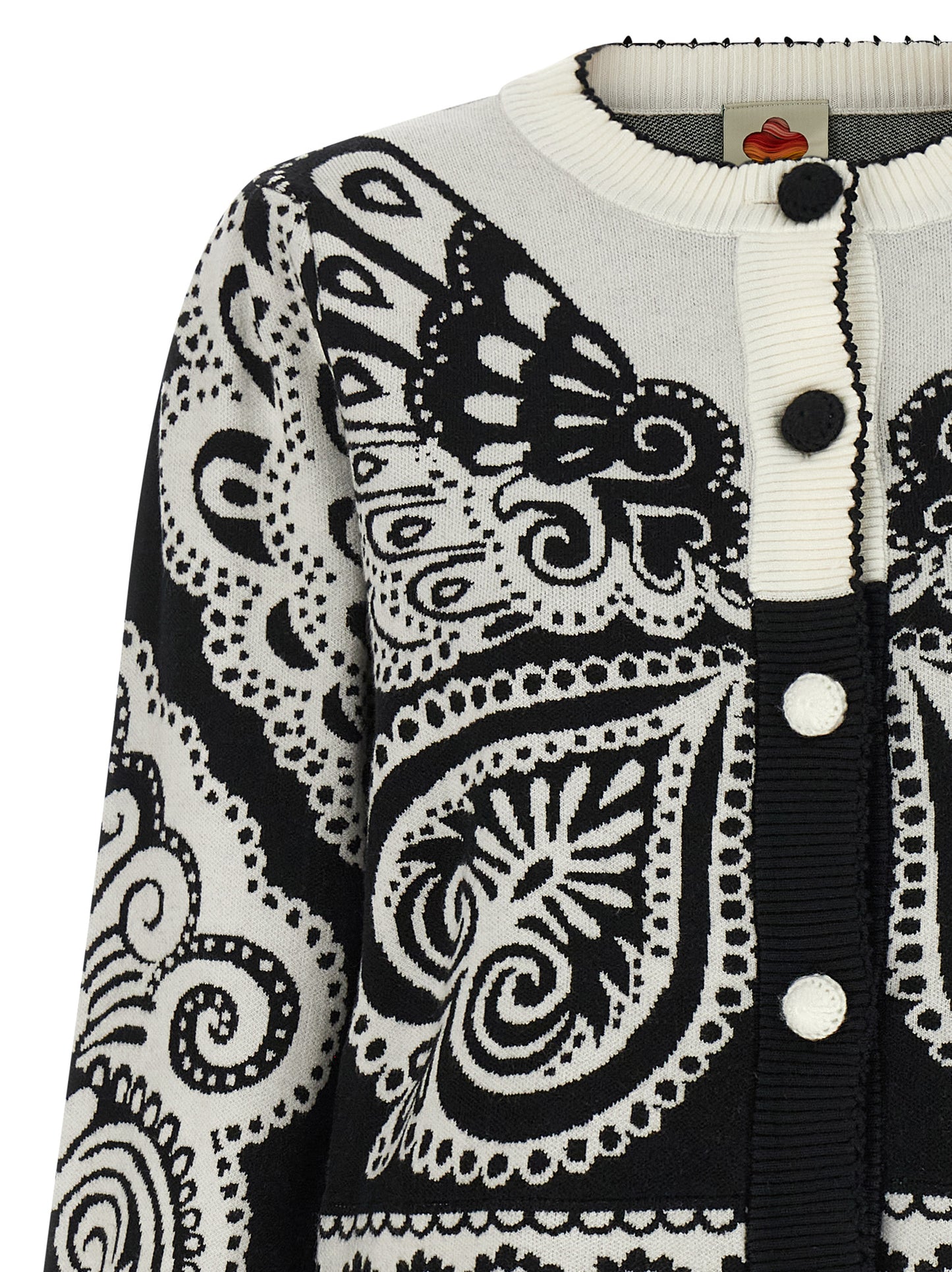 FARM RIO Bicolor Polyester Cardigan