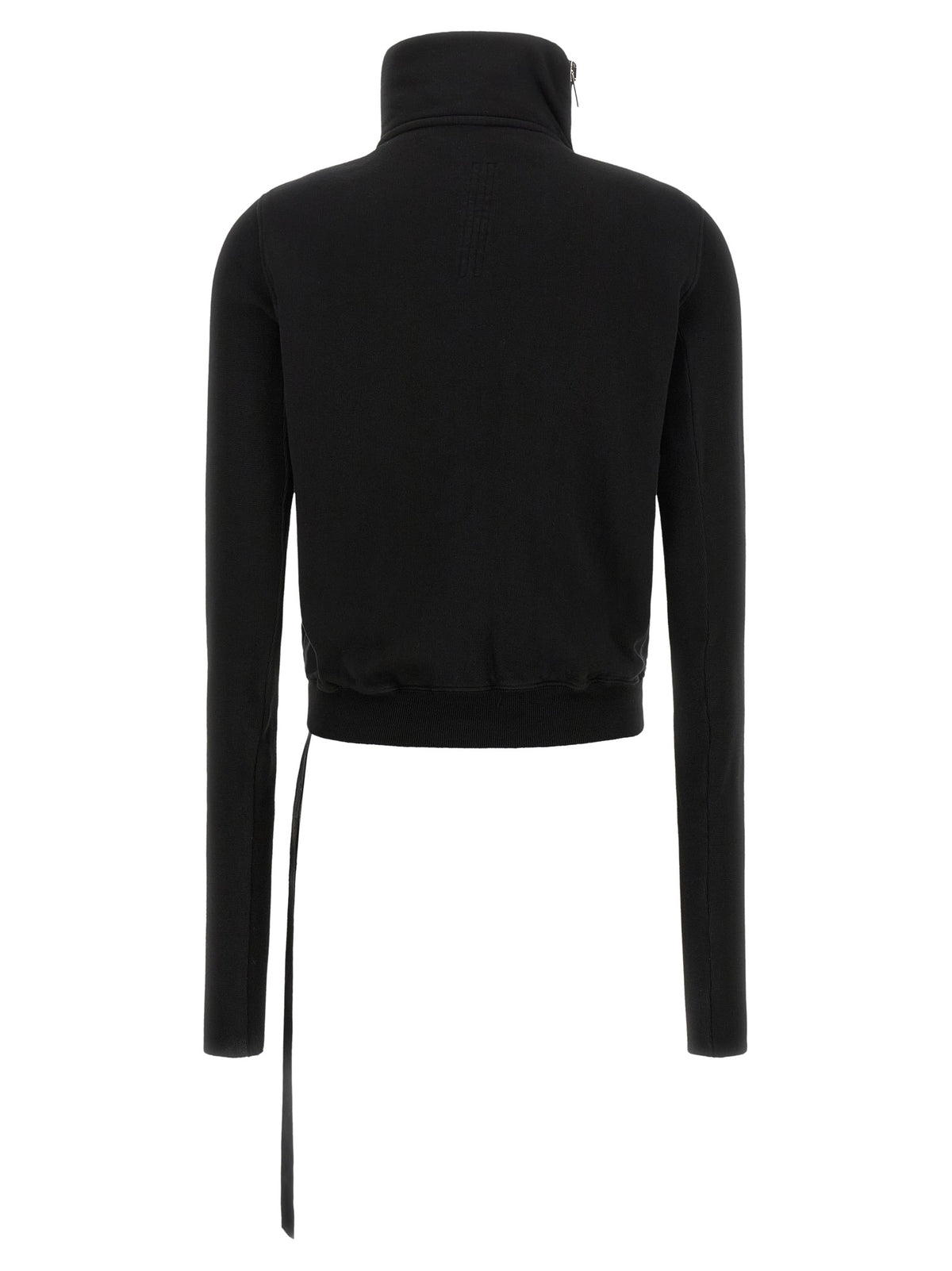 Activewear Sweatshirt by DRKSHDW for women in cotton black presents a ergonomic silhouette, showcasing a sophisticated high-neck neckline and detailed with premium for a ergonomic finish.