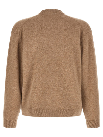 Maison Kitsuné Beige Wool Cardigan