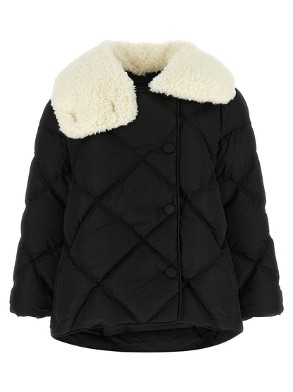 IENKI IENKI Black Nylon Full-Length Jacket
