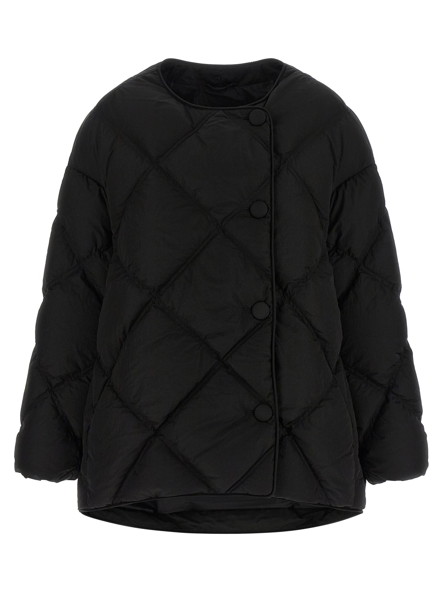 IENKI IENKI Black Nylon Full-Length Jacket
