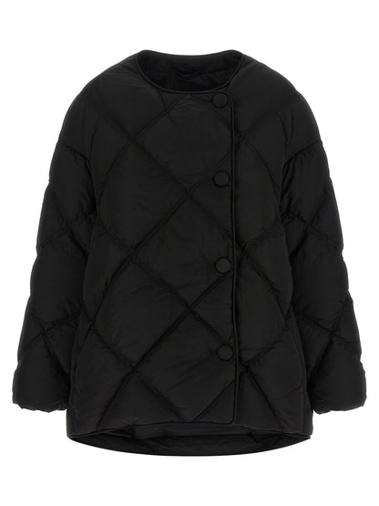 IENKI IENKI Black Nylon Full-Length Jacket
