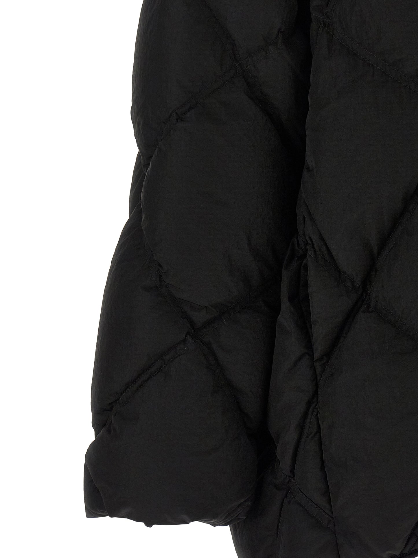IENKI IENKI Black Nylon Full-Length Jacket