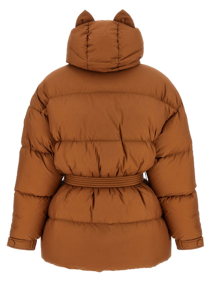IENKI IENKI Brown Nylon Full-Length Jacket