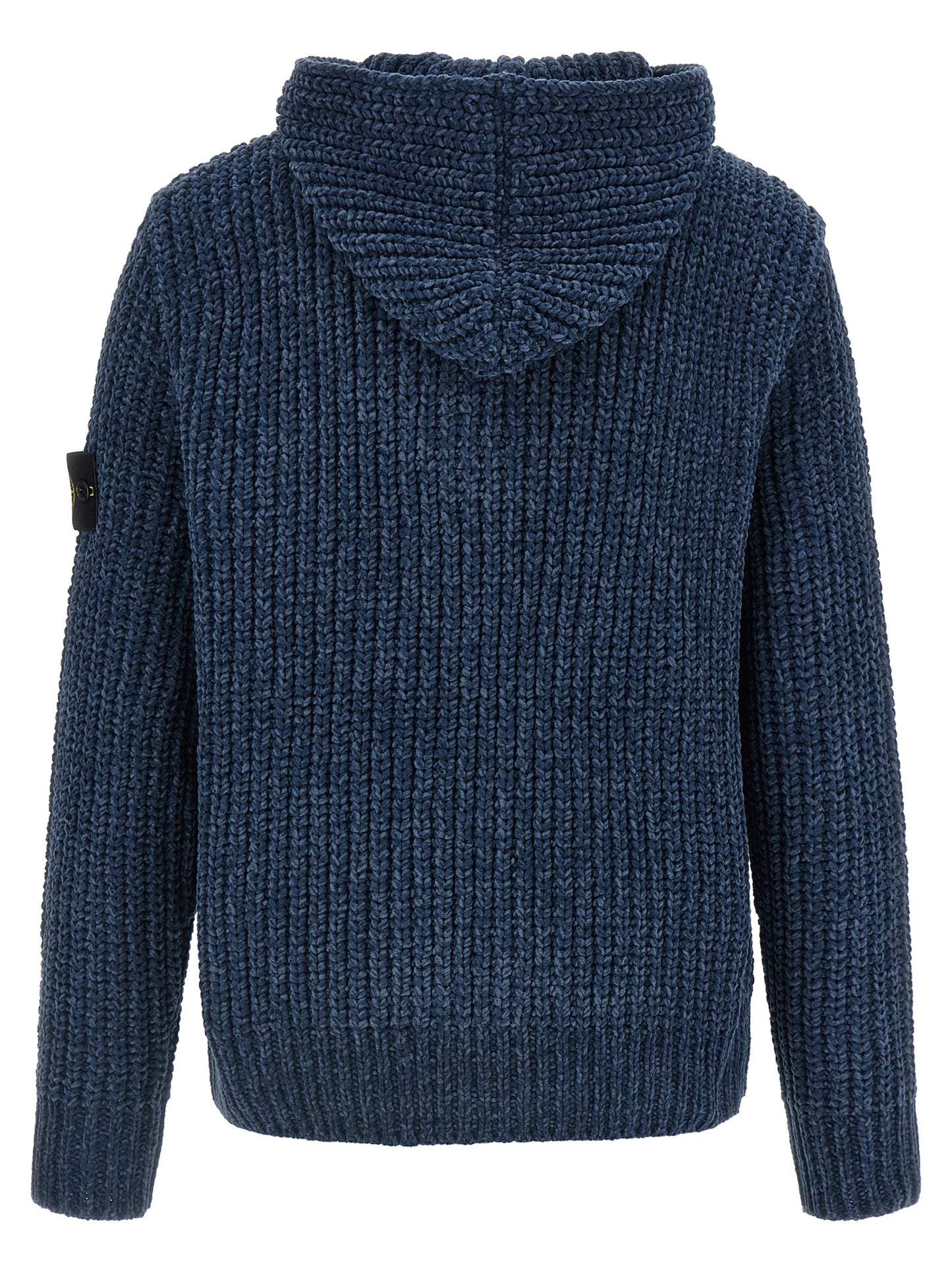 Stone Island Blue Cotton Cardigan