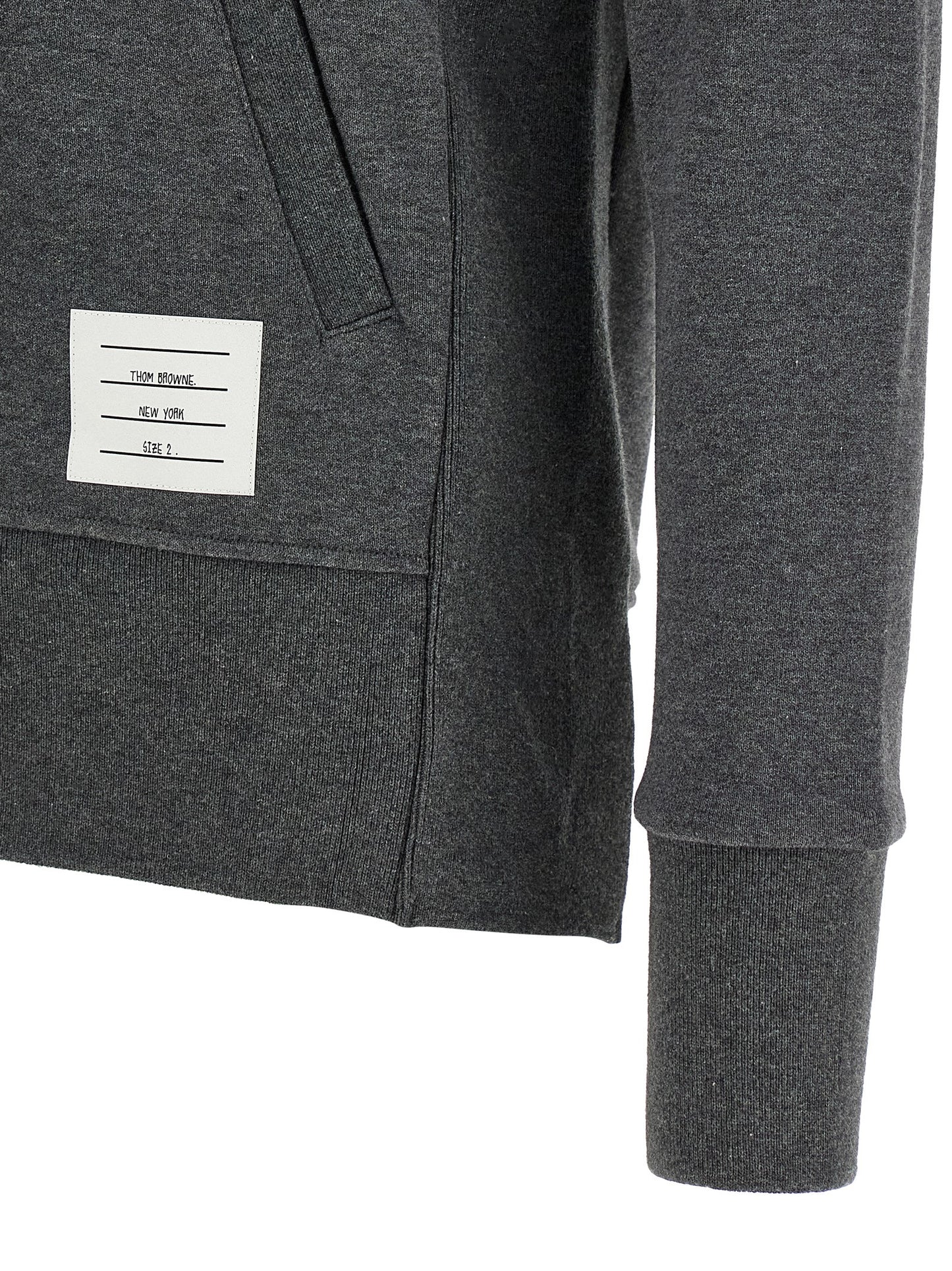 Thom Browne Gray Cotton Sweatshirt