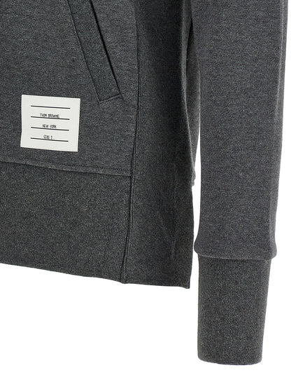 Thom Browne Gray Cotton Sweatshirt