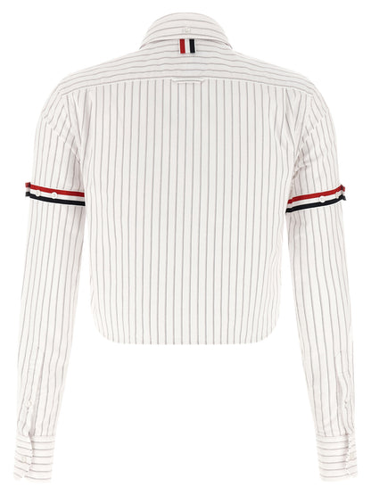Thom Browne White Cotton Blouse
