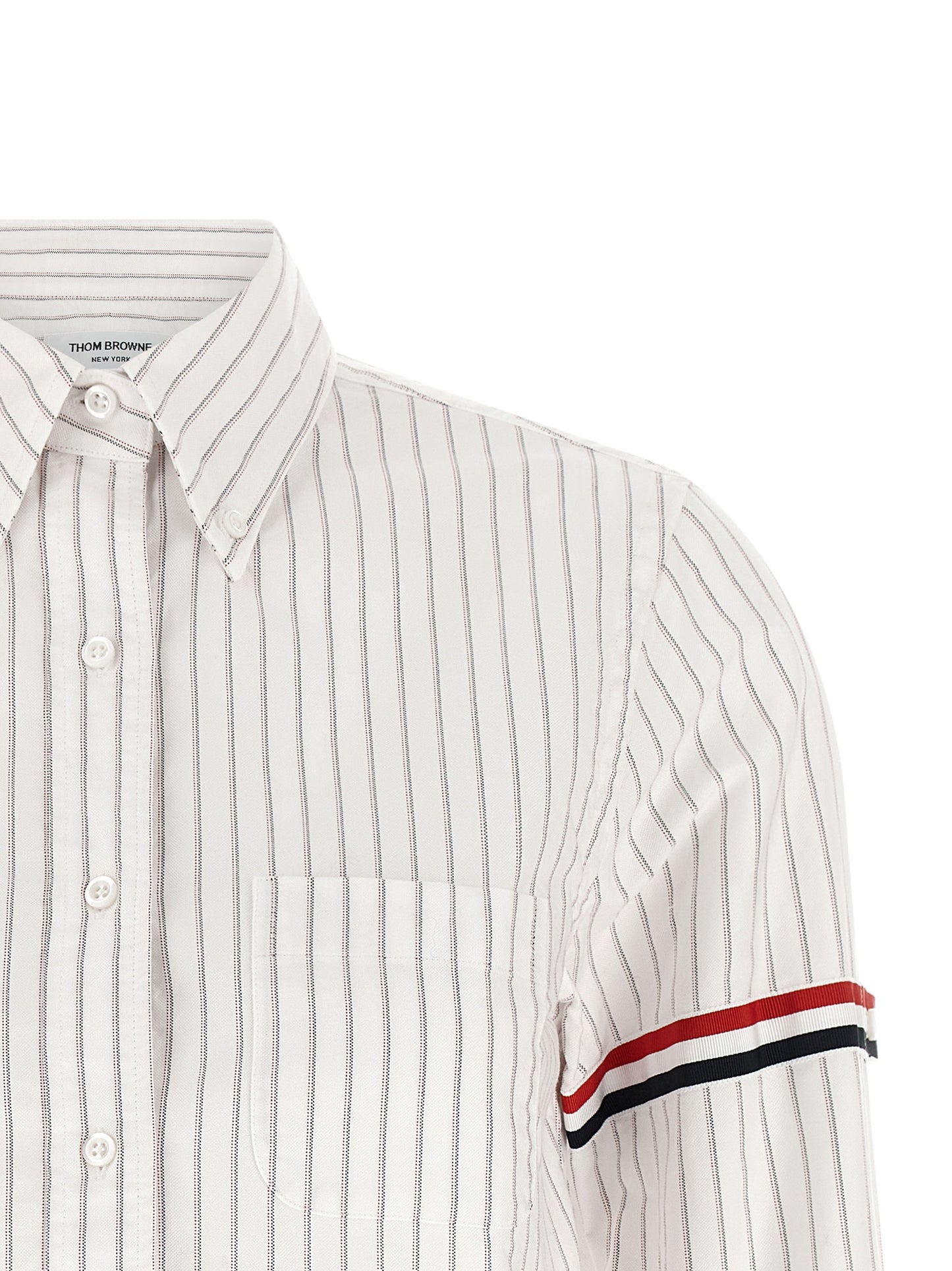 Thom Browne White Cotton Blouse