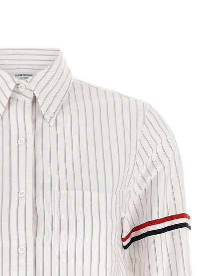 Thom Browne White Cotton Blouse