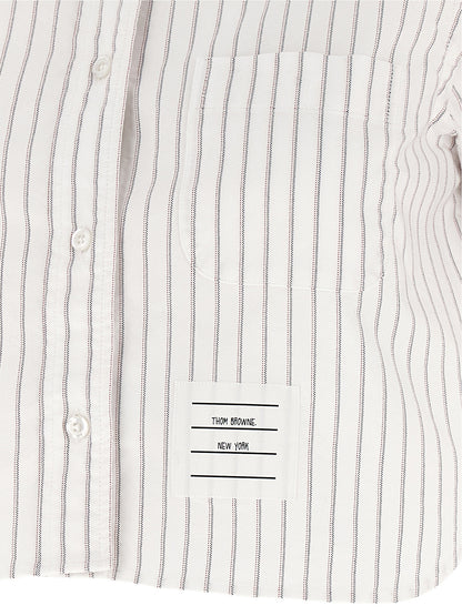 Thom Browne White Cotton Blouse