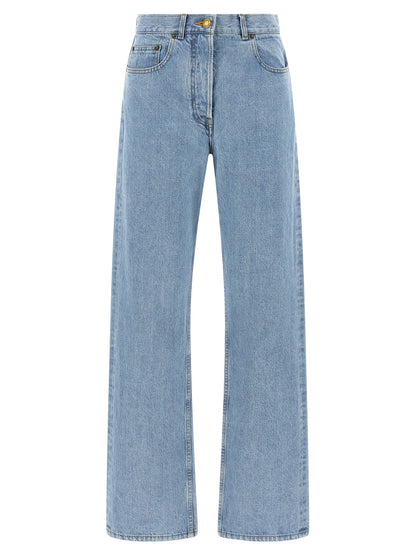 Thom Browne Blue Cotton Straight-Leg Jeans