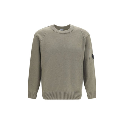 Sweatshirt by C.P. Company for men in polyamide & merino wool bicolour presents a smart casual silhouette, featuring a smart casual crew neckline and for a sophisticated look.