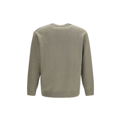 Sweatshirt by C.P. Company for men in polyamide & merino wool bicolour showcases a slouchy chic silhouette, artfully detailed with a slouchy chic crew neckline and for a slouchy chic finish.