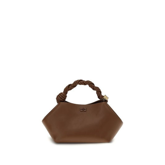 Ganni Brown Recycled Leather Shoulder Bag