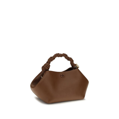 Ganni Brown Recycled Leather Shoulder Bag