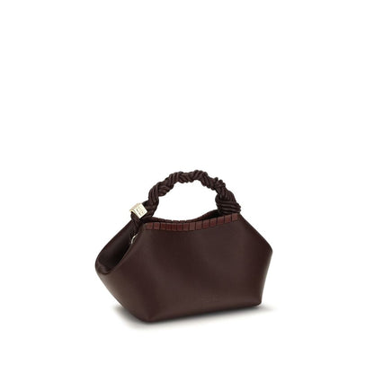 Ganni Brown Recycled Leather Shoulder Bag