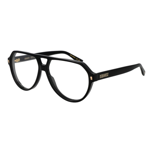 Eyeglasses Frames by Dsquared² for men in acetate and black & red showcases an refined full-frame frame design featuring a sophisticated black coloured frame for an refined and refined aesthetic.