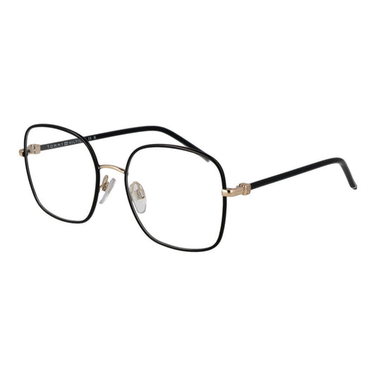 Eyeglasses Frames by Tommy Hilfiger for women in metal black features an refined silhouette, showcasing a sophisticated black coloured frame and refined full-frame frame design for a refined look.