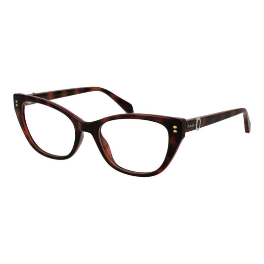 Eyeglasses Frames by Polaroid for women in polyamide brown showcases a refined full-frame frame design with a refined brown coloured frame finish for a refined and sophisticated look.