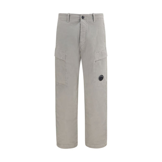 Cargo Pants by C.P. Company for men in cotton satin gray features an smart casual regular-fit and long, expertly tailored with a and smart casual utilitarian details for a sophisticated look.