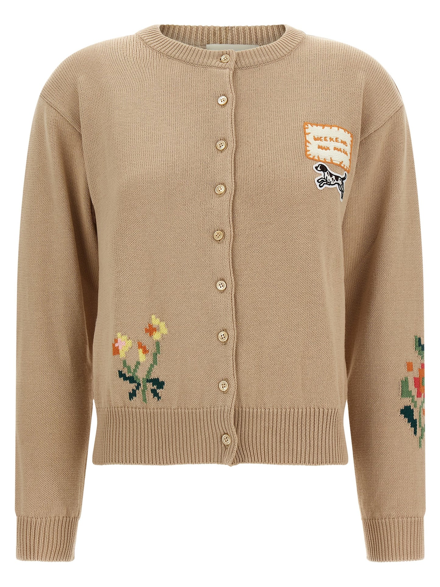Max Mara Beige Cotton Cardigan
