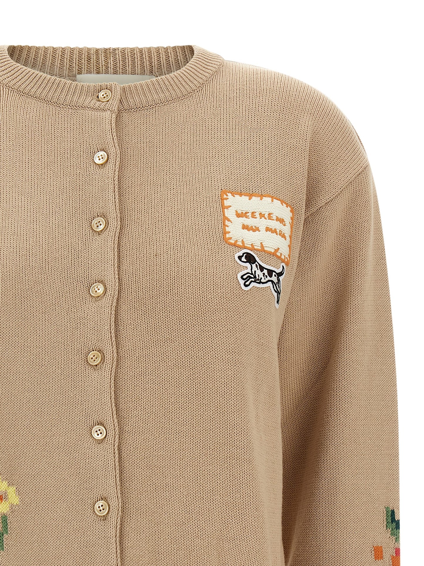 Max Mara Beige Cotton Cardigan